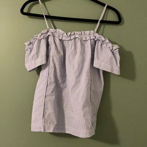 7 for all mankind stripped blouse